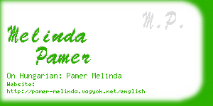 melinda pamer business card